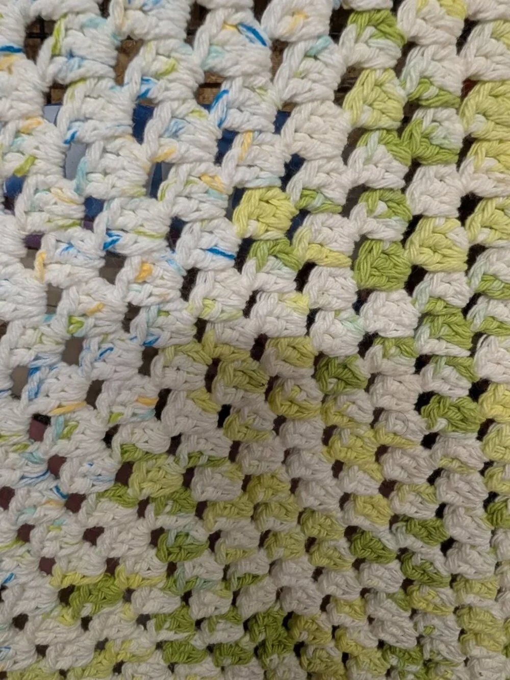 Handmade Crochet Blanket Multicolor Pattern